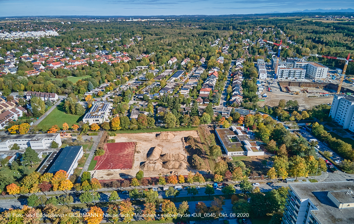 08.10.2020 - Baustelle zur Grundschule am Karl-Marx-Ring in Neuperlach